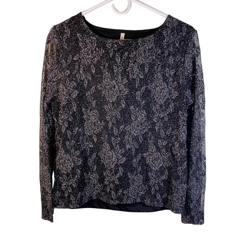 White Stag Black Blouse Size Large